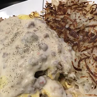 County omelette with hash browns