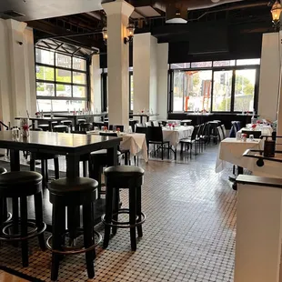 the interior of the restaurant