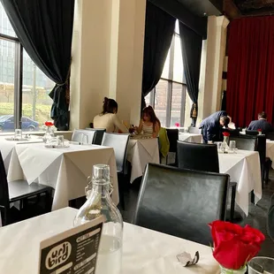 Not many people out in the storm today.