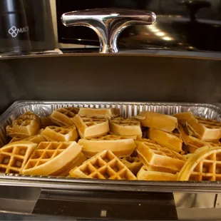 food, waffles