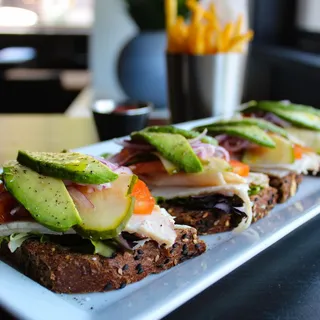 Turkey Avocado Tartine Sandwich