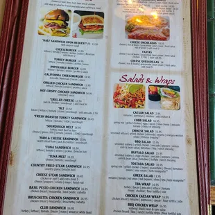 Menu - Lunch