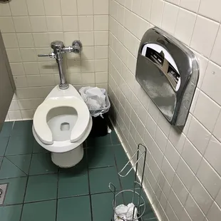 Ladies bathroom the other stall there are only two