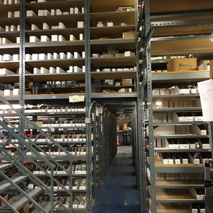 Shelves upon shelves of product!