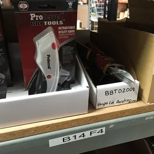 A variety of products available