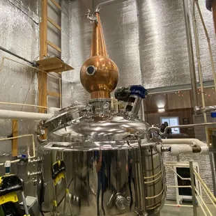 the copper pot still in use