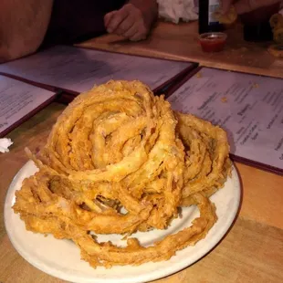 Homemade onion rings that are really homemade