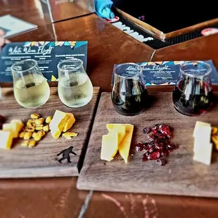 White and red flights