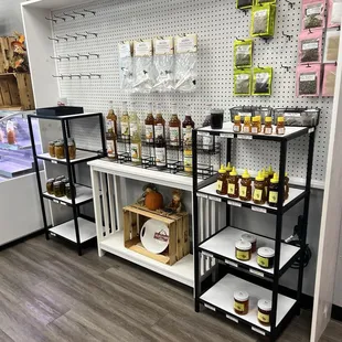 Gluten free spices, honeys, jellies and jams (even sea moss)