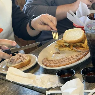 Turkey, fries, with added buns