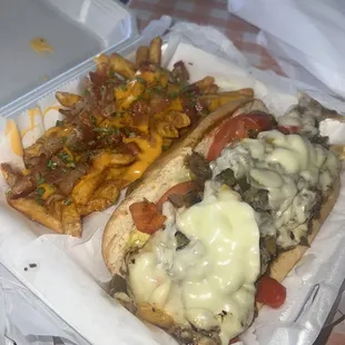 Fully Loaded Philly with Loaded fries