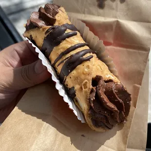 Chocolate cannoli