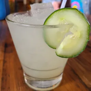 Cucumber gin cocktail