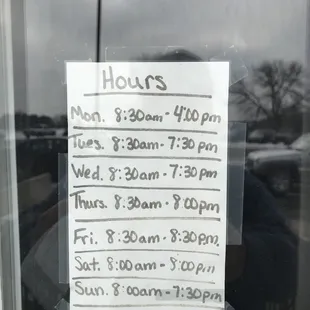 Hours of Service as of 12/16/17