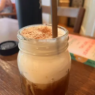 cold brew with sweet foam