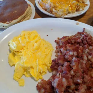 Corn beef hash breakfast.
