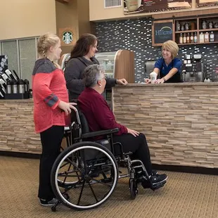 The Firethorn Bistro in our Atrium proudly serves Starbucks(R)