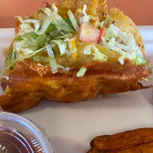 a chicken sandwich and fries