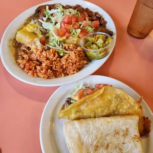#2 combo-Taco-Relleno-beef enchilada