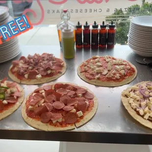 Gluten Free Pizzas! We can make any pizza Gluten Free.