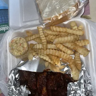 Large Rib tip Dinner