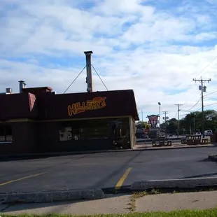 the outside of the building