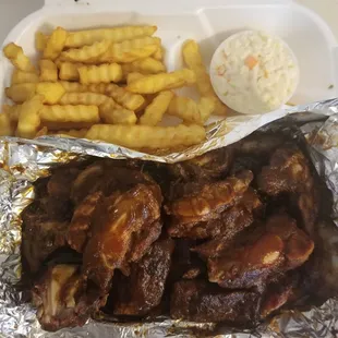 ribs and french fries