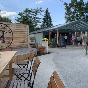 Bar and patio