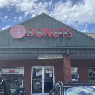 the front of the building