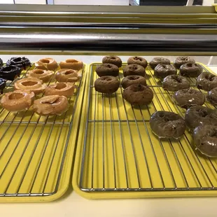 Freshly made donuts.