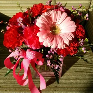 Floral arrangements for a new baby