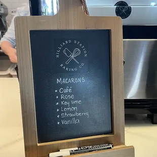 Macaron menu