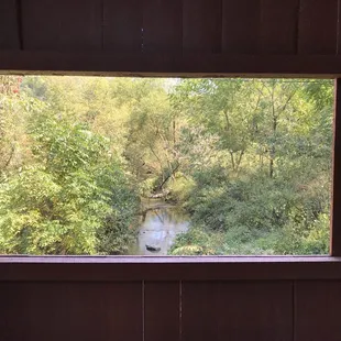 View through a bridge window