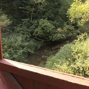 View through a bridge window