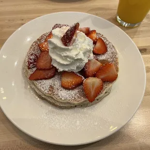 Strawberry pancakes