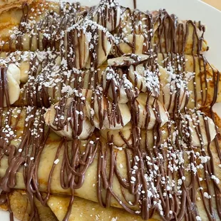 Banana Nutella Crepes