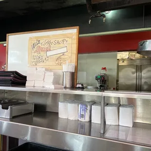 stainless steel countertop