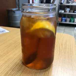 Iced tea baby. Super busy this second time we went but service and food remained amazing. Thanx again guys. Love this place.