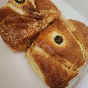 Jalapeño Ham and Cheese Crossiant. Delicious!