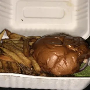 Regular Burger and Fries