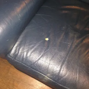 Burn in chair, chair was broken