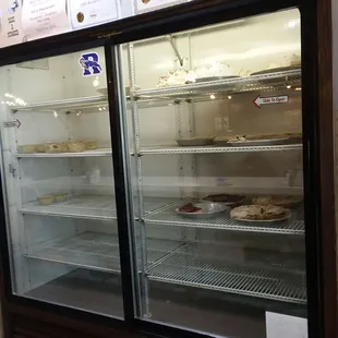 Desserts. All homemade, downstairs. Low, since I am here at 2:30 p.m.