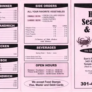 menu, sushi and sashimi