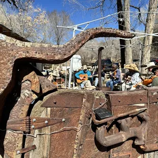 The Pickers bluegrass jam, every Saturday morning at the defunct garage right down the street.
