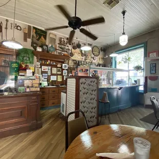 Greeted and seated. The people here are so friendly.