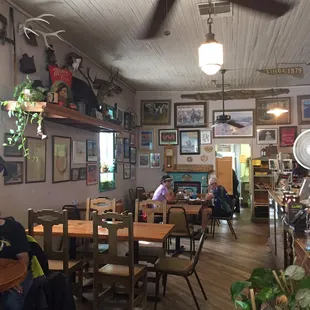 people sitting at tables