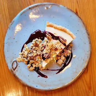 a dessert on a plate