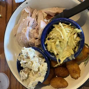 Turkey Breast Plate Potato Salad Yellow Slaw