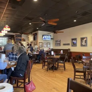 people eating in a restaurant