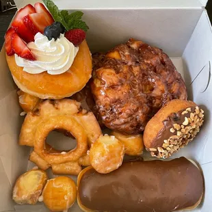 a variety of doughnuts